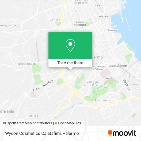 Wycon Cosmetics Calatafimi map