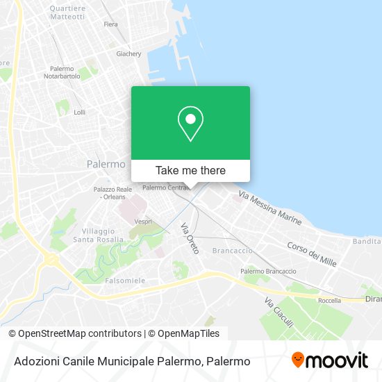 Adozioni Canile Municipale Palermo map