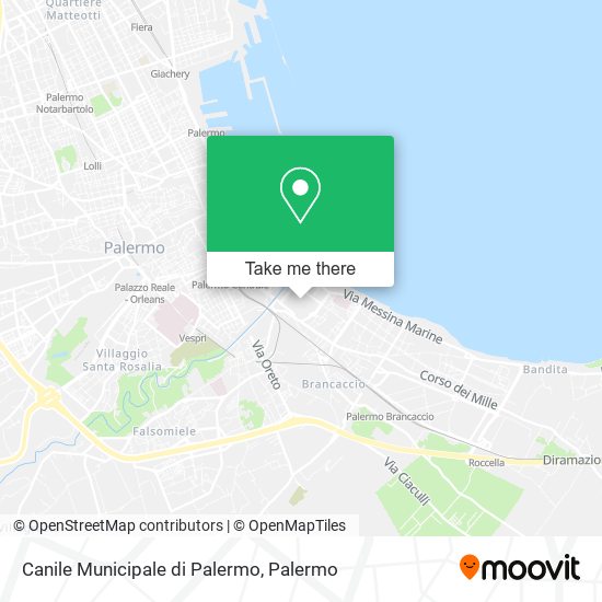 Canile Municipale di Palermo map