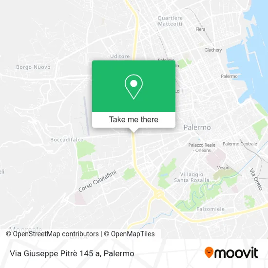Via Giuseppe Pitrè 145 a map