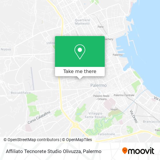 Affiliato Tecnorete Studio Olivuzza map