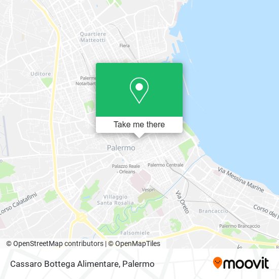 Cassaro Bottega Alimentare map