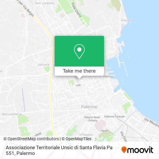 Associazione Territoriale Unsic di Santa Flavia Pa 551 map