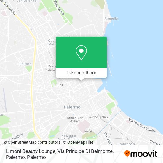 Limoni Beauty Lounge, Via Principe Di Belmonte, Palermo map