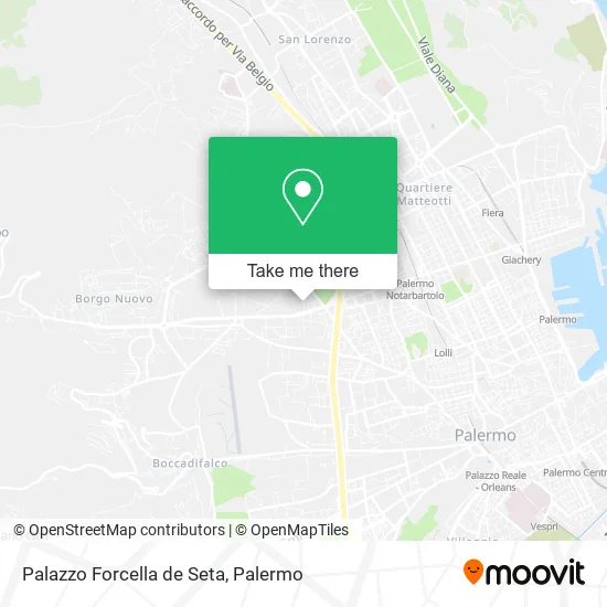 Forcella de Seta Palace map