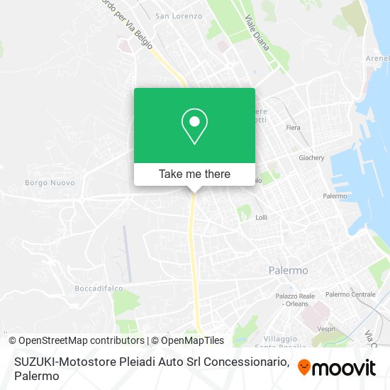 SUZUKI-Motostore Pleiadi Auto Srl Concessionario map