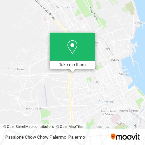 Passione Chow Chow Palermo map