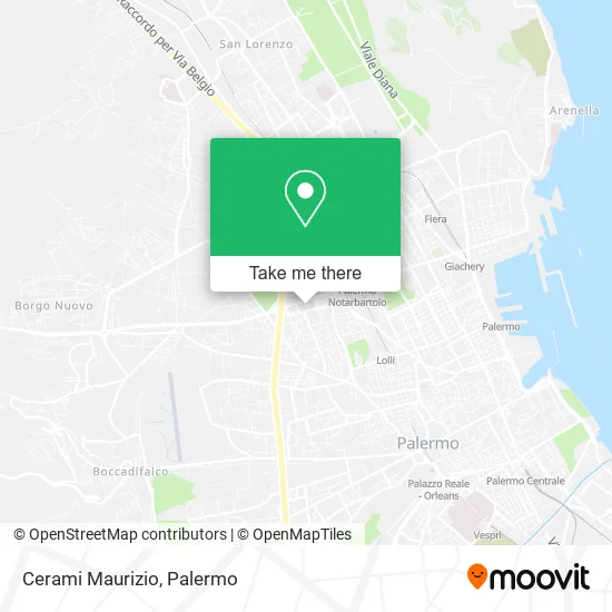 Cerami Maurizio map