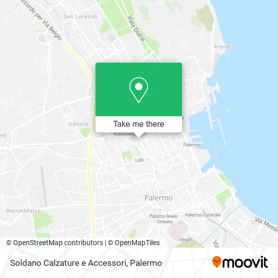 Soldano Footwear and Accessories map