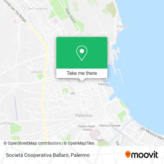 Società Cooperativa Ballarò map