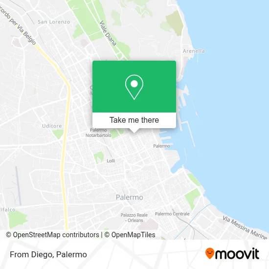 From Diego map