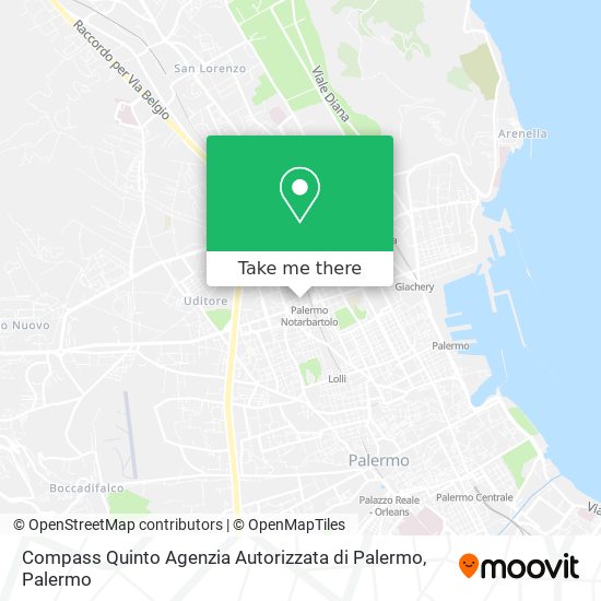 Compass Quinto Agenzia Autorizzata di Palermo map