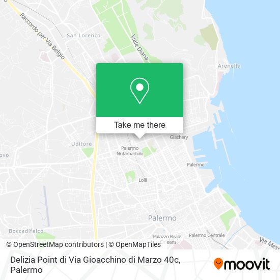 Delizia Point di Via Gioacchino di Marzo 40c map