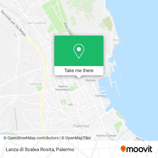 Lanza di Scalea Rosita map
