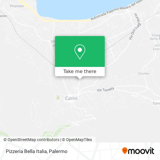 Pizzeria Bella Italia map