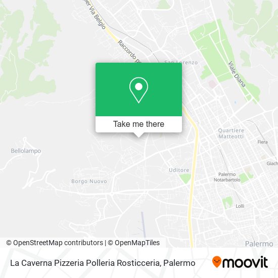 La Caverna Pizzeria Polleria Rosticceria map