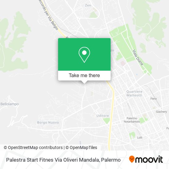 Palestra Start Fitnes Via Oliveri Mandala map