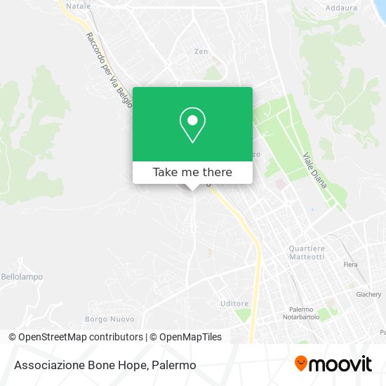 Associazione Bone Hope map