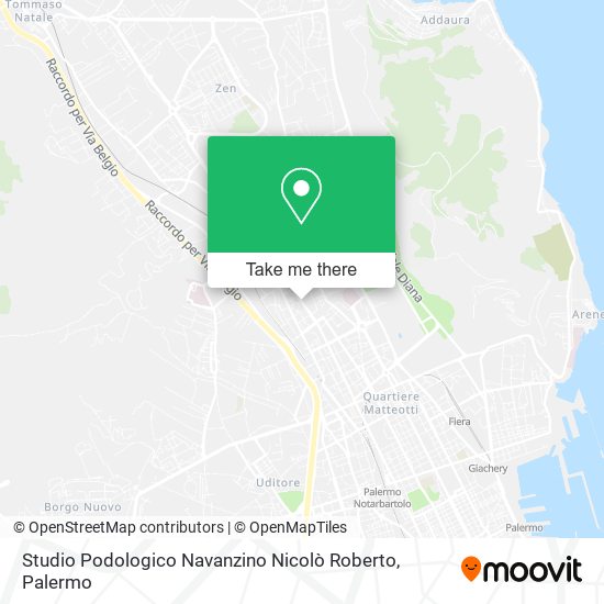Studio Podologico Navanzino Nicolò Roberto map