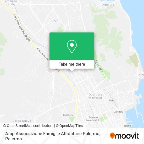Afap Associazione Famiglie Affidatarie Palermo map