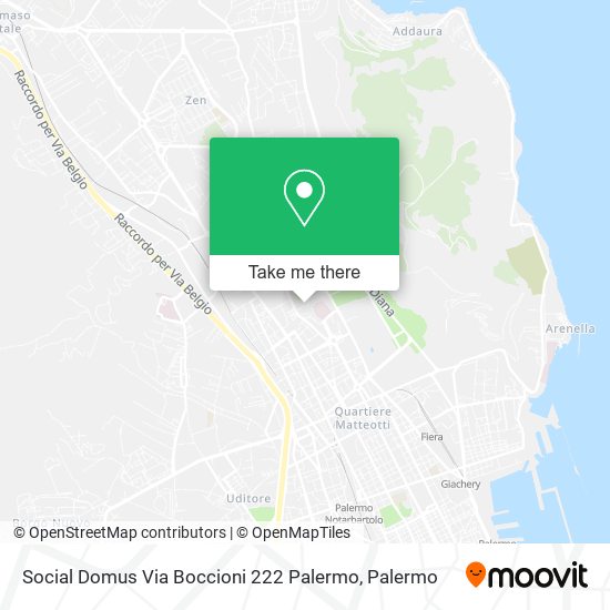 Social Domus Via Boccioni 222 Palermo map