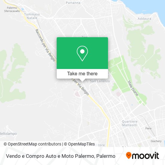 Vendo e Compro Auto e Moto Palermo map
