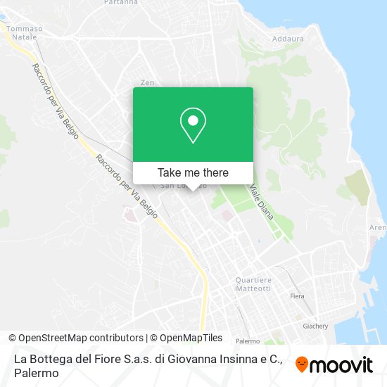 La Bottega del Fiore S.a.s. di Giovanna Insinna e C. map