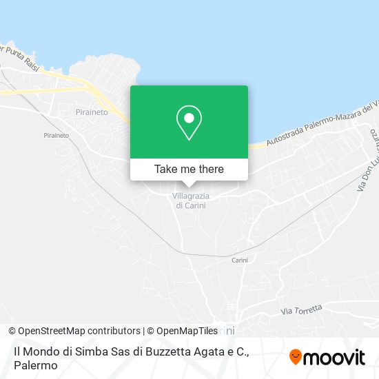 Il Mondo di Simba Sas di Buzzetta Agata e C. map