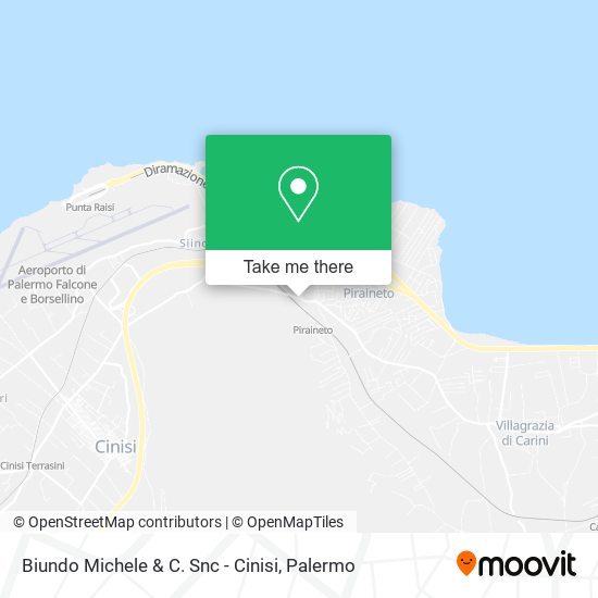 Biundo Michele & C. Snc - Cinisi map