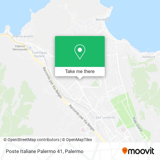 Poste Italiane Palermo 41 map