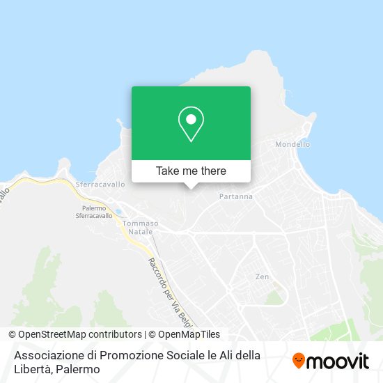 Associazione di Promozione Sociale le Ali della Libertà map