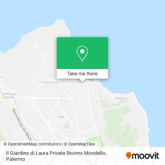 Il Giardino di Laura Private Rooms Mondello map