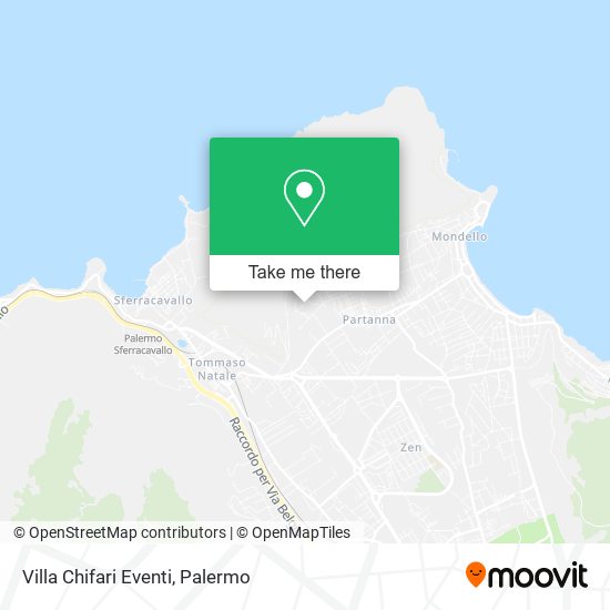 Villa Chifari Eventi map