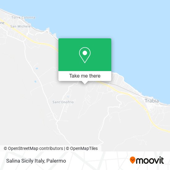 Salina Sicily Italy map
