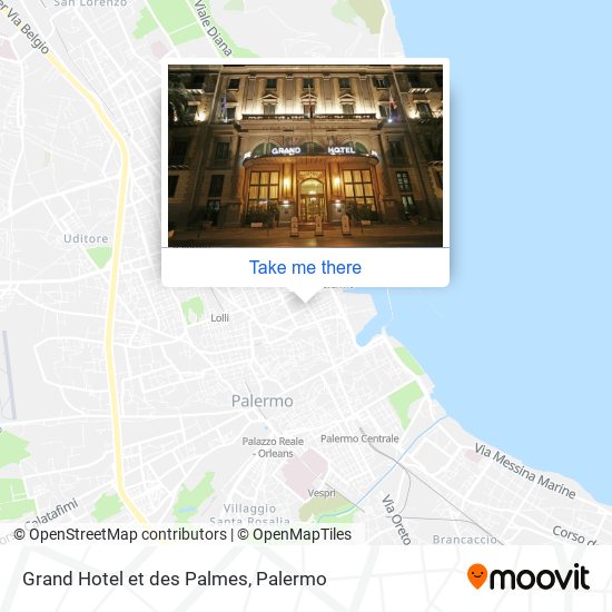 Grand Hotel et des Palmes map