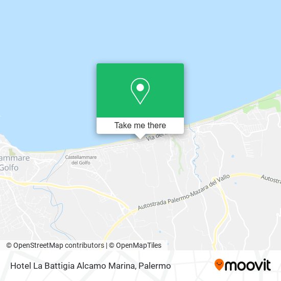 Hotel La Battigia Alcamo Marina map