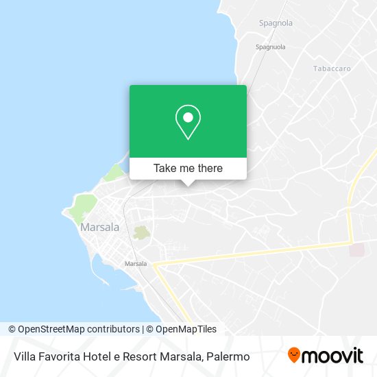 Villa Favorita Hotel e Resort Marsala map