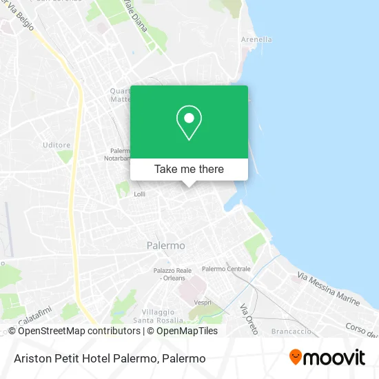 Ariston Petit Hotel Palermo map