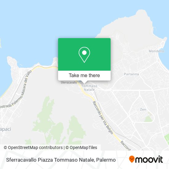 Sferracavallo Piazza Tommaso Natale map