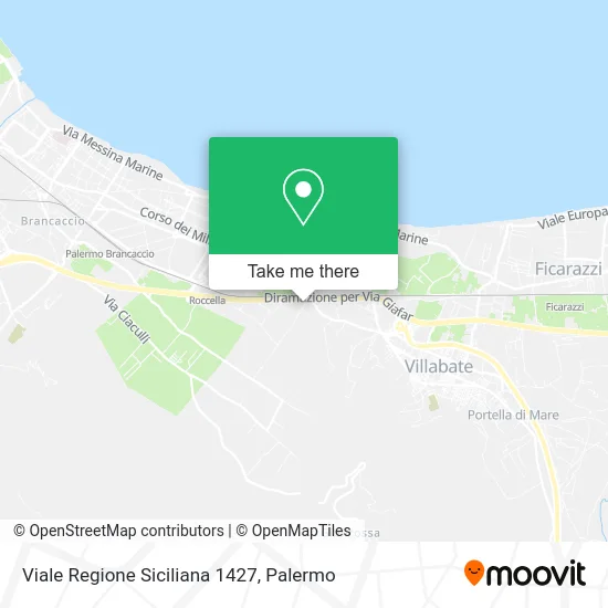 Sicily Region Avenue 1427 map