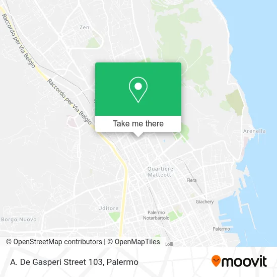 A. De Gasperi Street 103 map