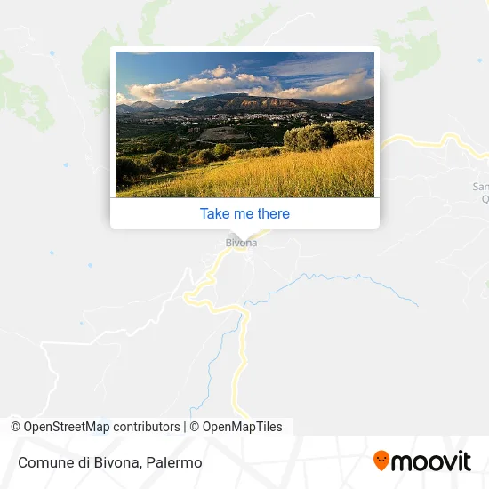 Comune di Bivona map
