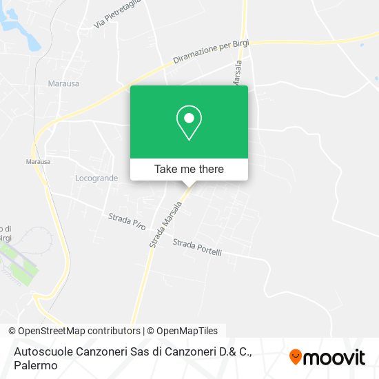 Autoscuole Canzoneri Sas di Canzoneri D.& C. map