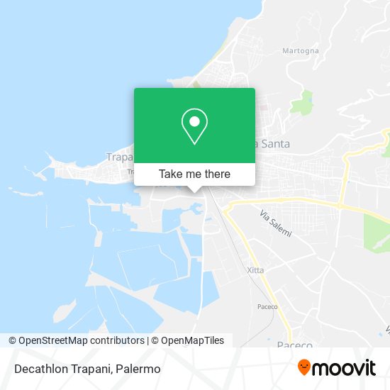 Decathlon Trapani map