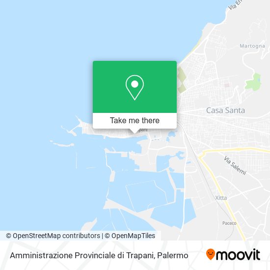 Amministrazione Provinciale di Trapani map