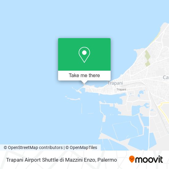 Trapani Airport Shuttle di Mazzini Enzo map