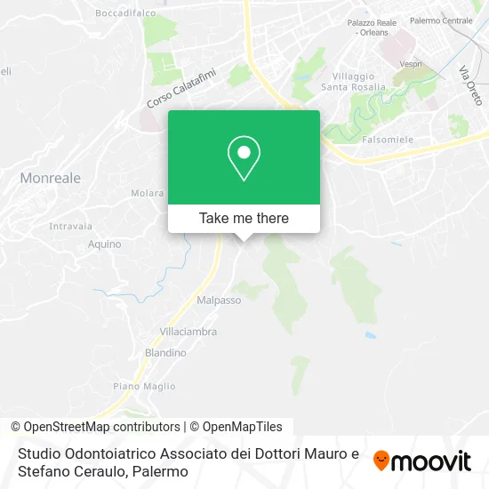 Dental Studio Associated with Doctors Mauro and Stefano Ceraulo map