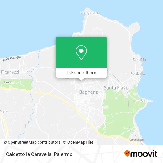 Calcetto la Caravella map