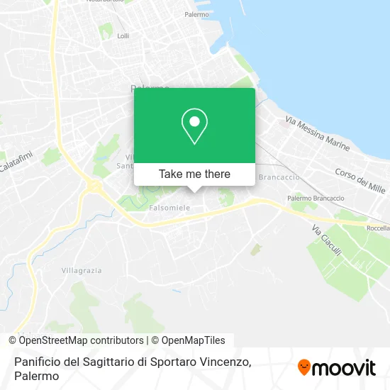 Panificio del Sagittario di Sportaro Vincenzo map