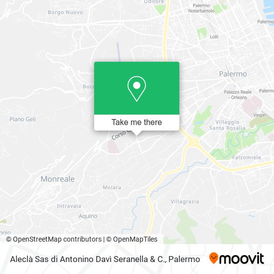 Aleclà Sas di Antonino Davì Seranella & C. map